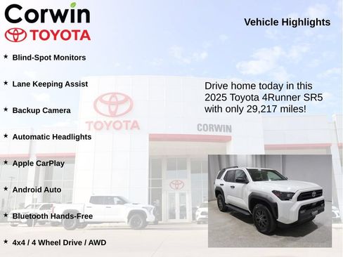 Used 2025 Toyota 4Runner SR5 AWD/4WD image 6