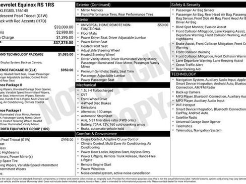 Certified 2025 Chevrolet Equinox RS w/ Safety and Technology Package FWD image 36
