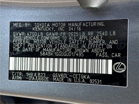 Used 2016 Lexus ES 350 image 25