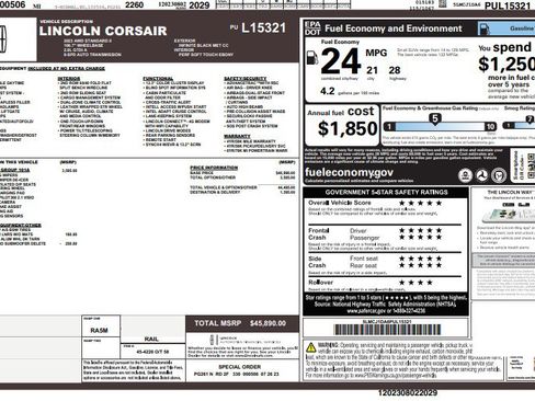 Used 2023 Lincoln Corsair AWD w/ Equipment Group 101A image 4