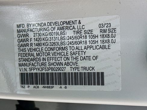 Used 2023 Honda Ridgeline RTL image 30