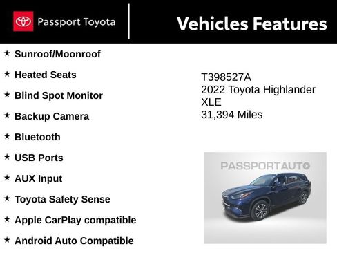Used 2022 Toyota Highlander XLE image 4