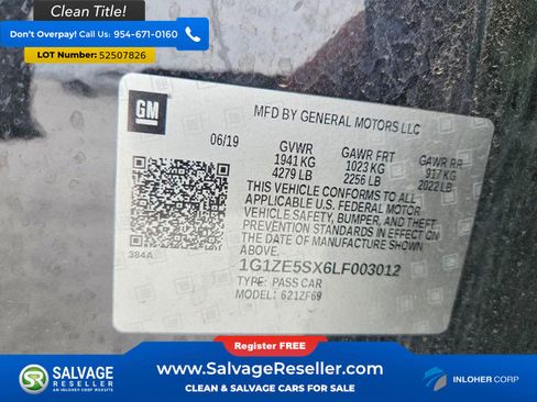Used 2020 Chevrolet Malibu Premier FWD image 16