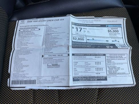 Used 2016 RAM 1500 Sport w/ Stinger Yellow Sport Package image 54