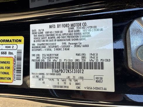 Used 2019 Ford Mustang GT Premium w/ Black Accent Package image 23