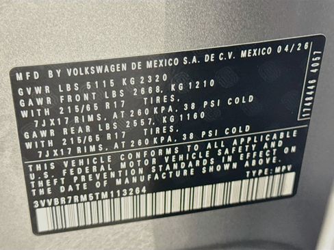 Certified 2026 Volkswagen Tiguan S AWD/4WD image 31