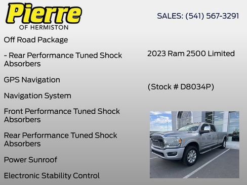 Used 2023 RAM 2500 Limited w/ Towing Technology Group AWD/4WD image 9