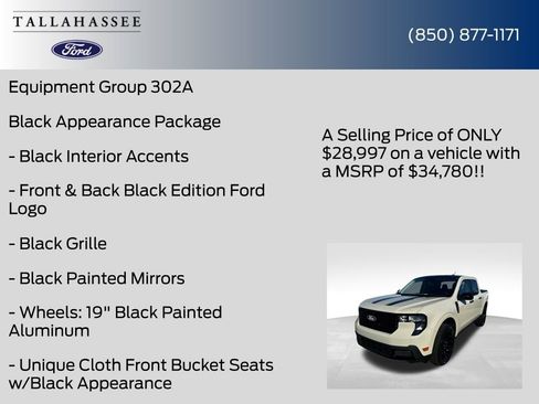 New 2025 Ford Maverick XLT w/ Black Appearance Package image 12