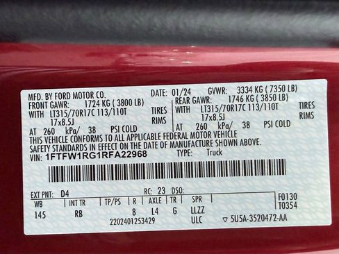 Used 2024 Ford F150 Raptor image 33