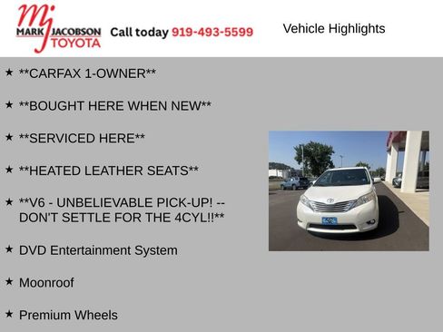 Used 2015 Toyota Sienna XLE Premium FWD image 5