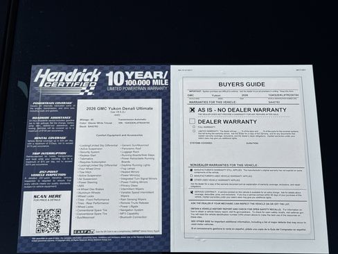Used 2026 GMC Yukon Denali Ultimate w/ LPO, Floor Liner Package image 43