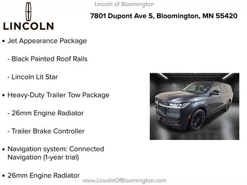 New 2025 Lincoln Navigator L Reserve w/ Jet Appearance Package image 8
