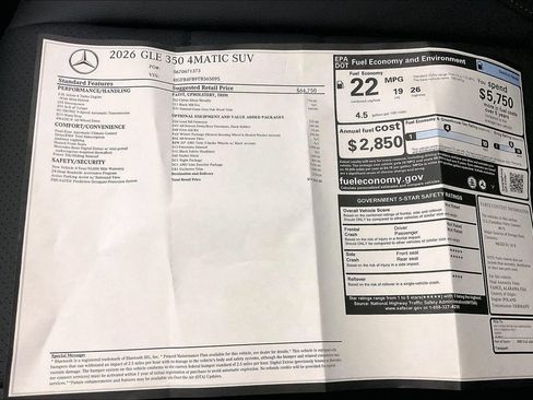 Used 2026 Mercedes-Benz GLE 350 4MATIC image 22