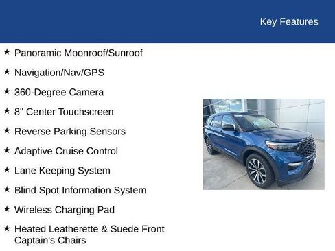 Certified 2022 Ford Explorer ST-Line w/ Class IV Trailer Tow Package image 24