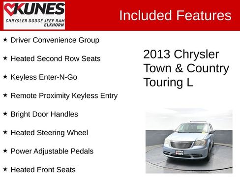 Used 2013 Chrysler Town & Country Touring-L w/ Driver Convenience Group FWD image 4