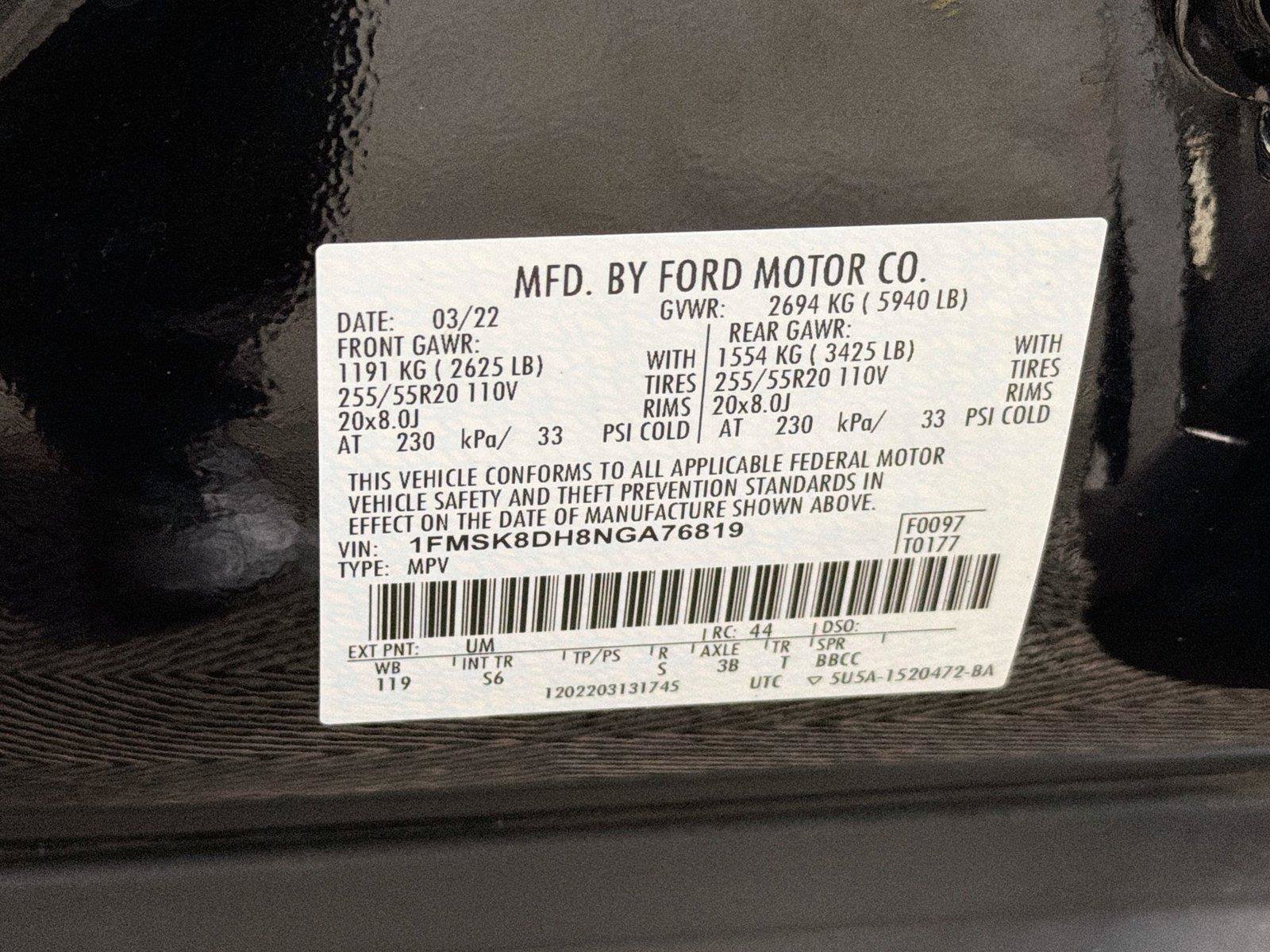 Used 2022 Ford Explorer XLT w/ Equipment Group 202A AWD/4WD image 40