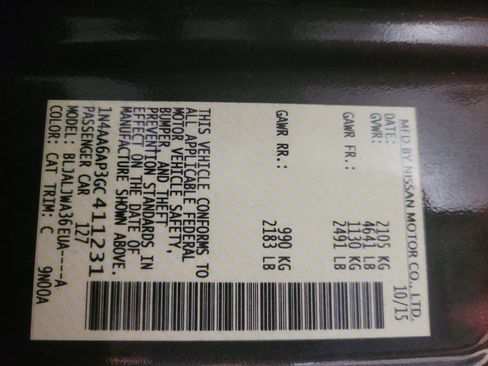 Used 2016 Nissan Maxima 3.5 SV image 33