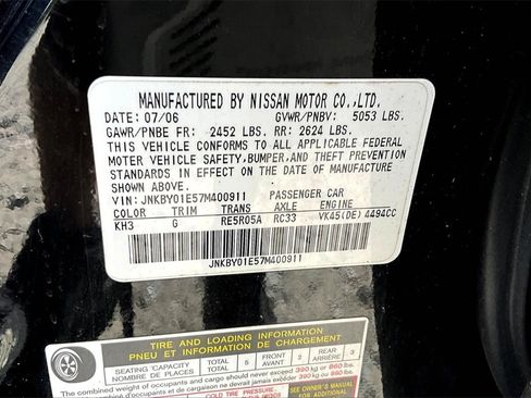 Used 2007 INFINITI M45 Sport w/ Technology Pkg image 31