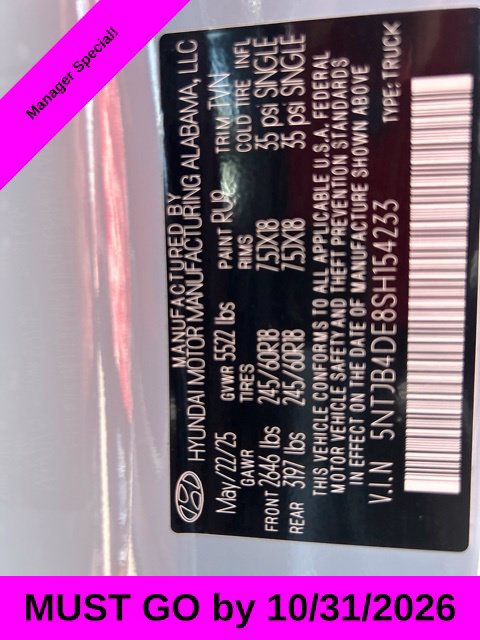 Used 2025 Hyundai Santa Cruz SEL FWD image 33
