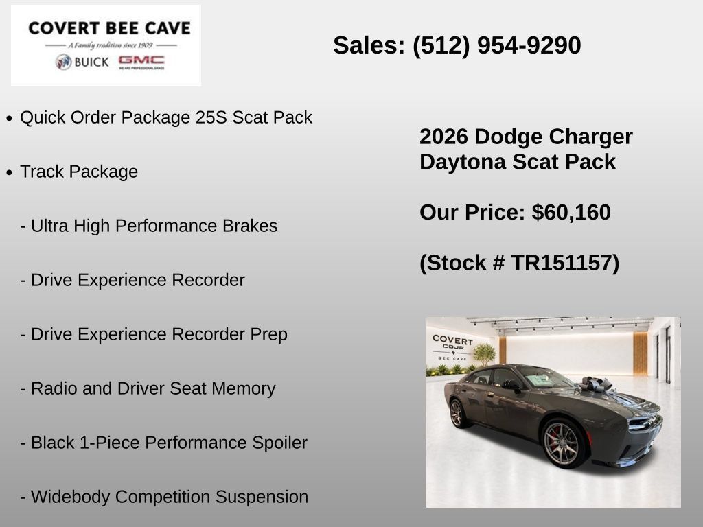 New 2026 Dodge Charger Daytona Scat Pack w/ Track Package AWD/4WD image 10