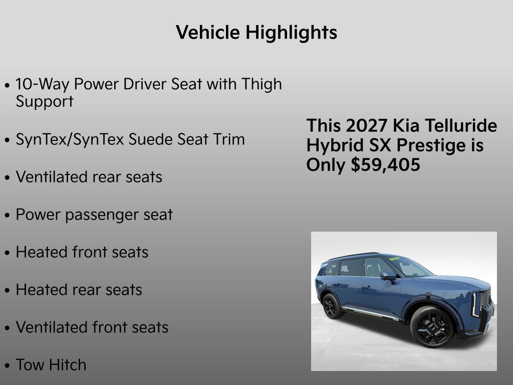 New 2027 Kia Telluride SX Prestige w/ Towing Package AWD/4WD image 37