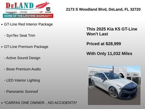 Used 2025 Kia K5 GT-Line w/ GT-Line Premium Package FWD image 2