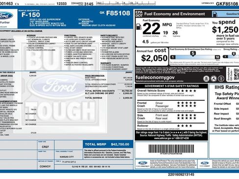 Used 2016 Ford F150 XLT w/ Equipment Group 302A Luxury RWD image 2