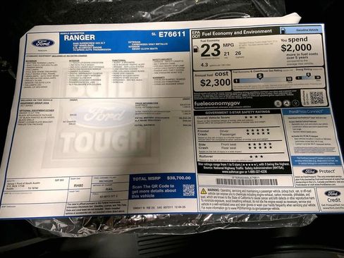 New 2025 Ford Ranger XLT w/ Black Appearance Package image 21