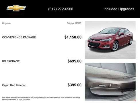 Used 2017 Chevrolet Cruze LT w/ Convenience Package FWD image 5