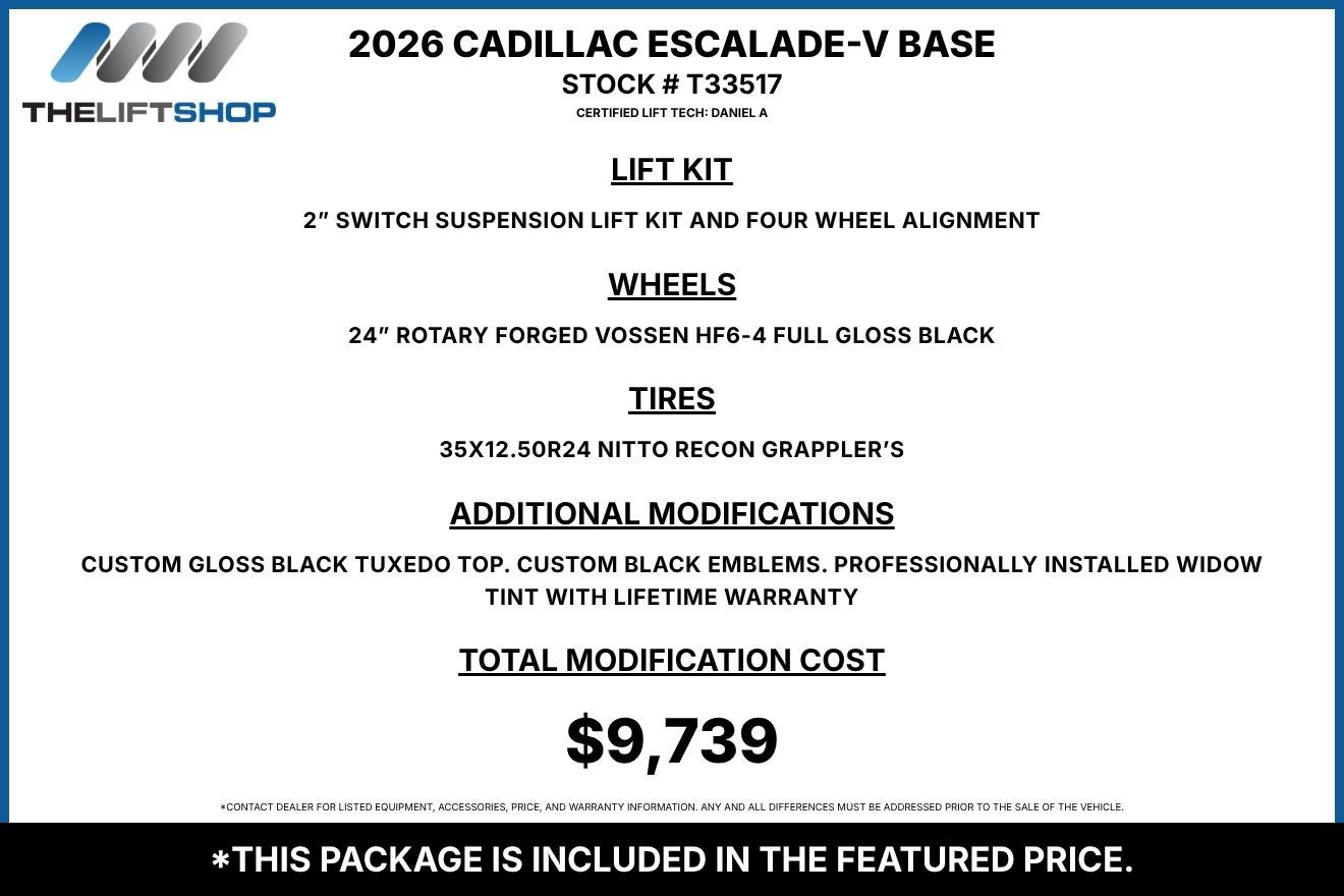 Used 2026 Cadillac Escalade V AWD/4WD image 2