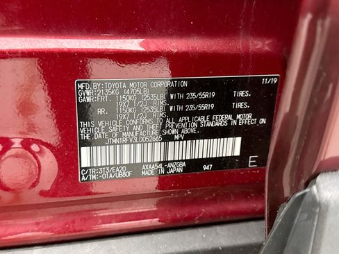 Used 2020 Toyota RAV4 Limited w/ All Weather Liner Package image 11