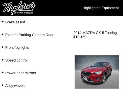 Used 2014 MAZDA CX-5 Touring w/ Bose/Moonroof Package FWD image 6