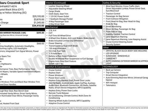 Used 2024 Subaru Crosstrek 2.5i Sport w/ Crosstrek Mirror Package image 25