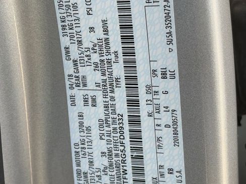 Used 2018 Ford F150 Raptor w/ Equipment Group 802A Luxury image 33