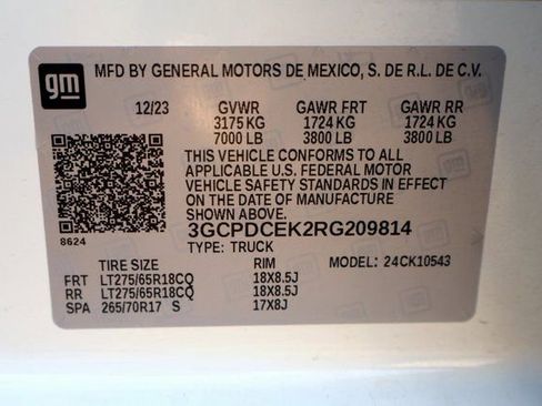 Used 2024 Chevrolet Silverado 1500 Custom Trail Boss w/ LPO, Dark Essentials Package image 39