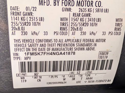 Certified 2022 Ford Explorer Limited RWD image 26