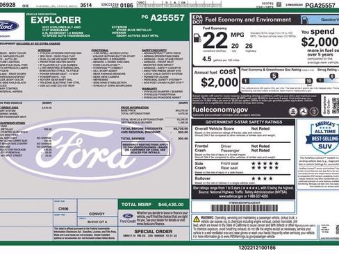 Used 2023 Ford Explorer XLT w/ Equipment Group 202A image 37