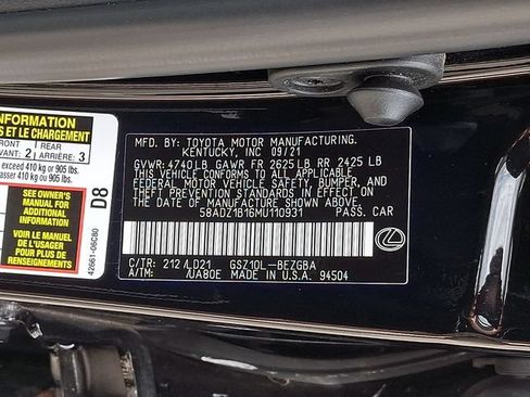 Used 2021 Lexus ES 350 w/ Premium Package FWD image 32