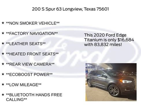 Certified 2020 Ford Edge Titanium image 10