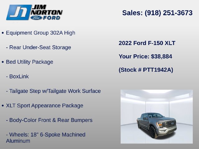 Used 2022 Ford F150 XLT w/ Equipment Group 302A High AWD/4WD image 15