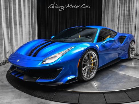 Used 2020 Ferrari 488 Pista Coupe Blu Corsa HRE Wheels Ful image 30