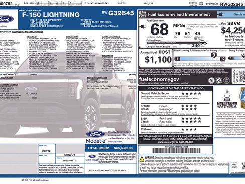 Used 2024 Ford F150 Lightning XLT AWD/4WD image 10