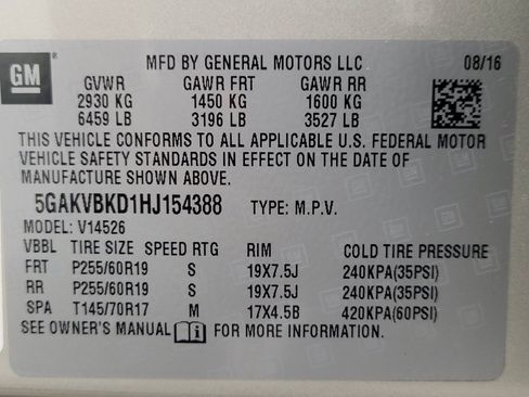 Used 2017 Buick Enclave Leather w/ Trailering Package AWD/4WD image 33