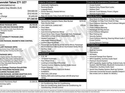 Used 2021 Chevrolet Tahoe Z71 w/ Z71 Off-Road Package