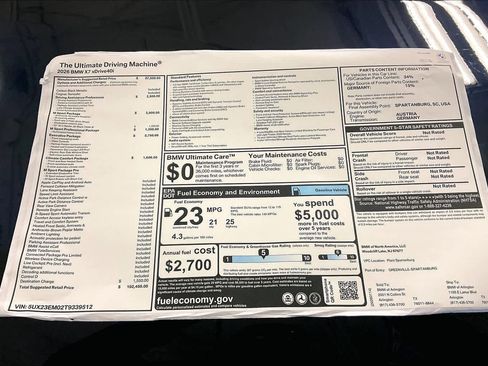 New 2026 BMW X7 xDrive40i w/ Executive Package image 19