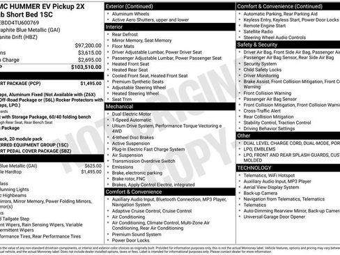 New 2026 GMC Hummer EV 4x4 Crew Cab w/ LPO, Sport Package image 41