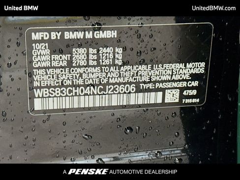 Used 2022 BMW M5 Competition w/ Competition Package image 14