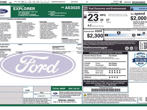 Used 2025 Ford Explorer ST-Line w/ ST-Line Street Pack image 3