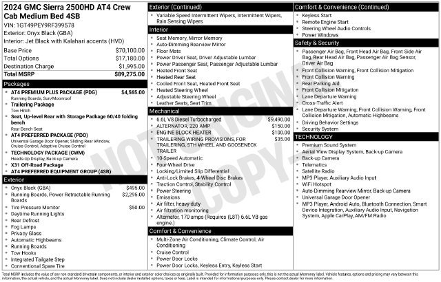 Used 2024 GMC Sierra 2500 AT4 w/ AT4 Premium Plus Package AWD/4WD image 40