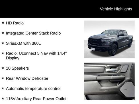 Used 2026 RAM 1500 Rebel w/ Rebel Level 2 Equipment Group image 15